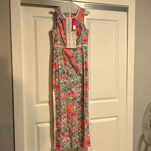 New with tags size 6 pink and orange Lily maxi dress.